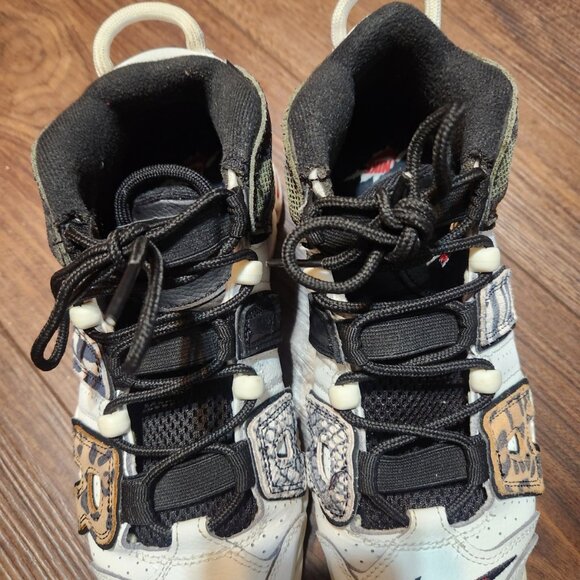 Nike Air More Uptempo 96 Animal instinct sneakers Size 5.5Y - Picture 5 of 11
